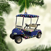 Suseaz Personalized Golf Bag Christmas Ornaments Gift for Golf Lover Custom Golf Bag Ornament Ornament for Christmas Tree Hanging Gifts Golf Gifts for Men Dad Golf Cart Ornament (Golf 5)